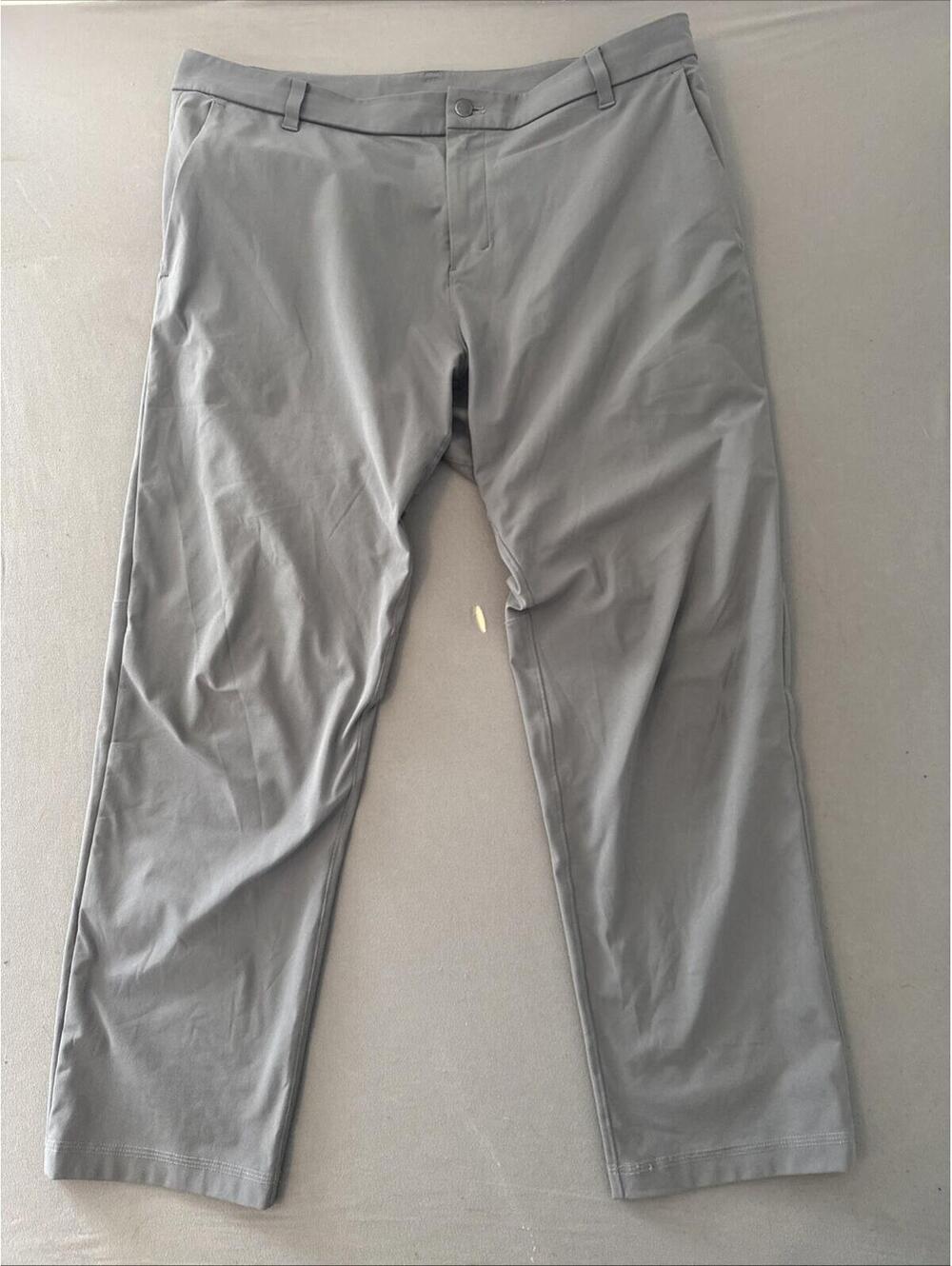 Lululemon Mens ABC Commission Pants 40 Gray Classic Fit LM5986S Stretch